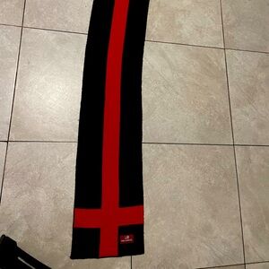 Polo Ralph Lauren red and black scarf